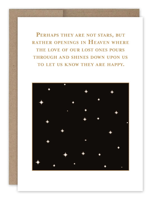 Stars In Heaven Sympathy Card