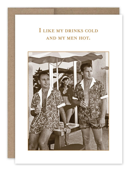 I Like My Drinks Cold Birthday Card