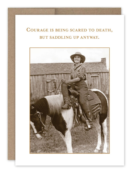 Saddling Up Anyway Encouragement Card