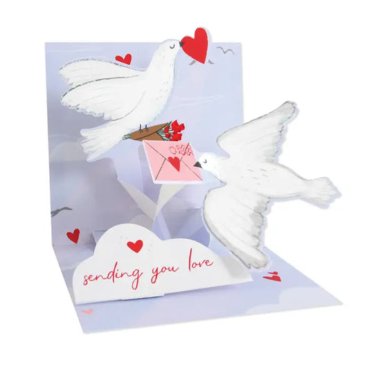 Sending Love - Pop Up Valentines Day Card with Envelope