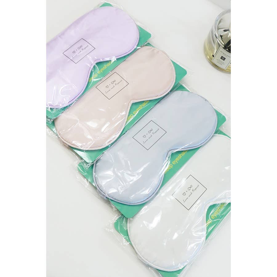 Solid Silk & Satin Eye Mask