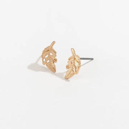 Stud Buds Feathers Earrings