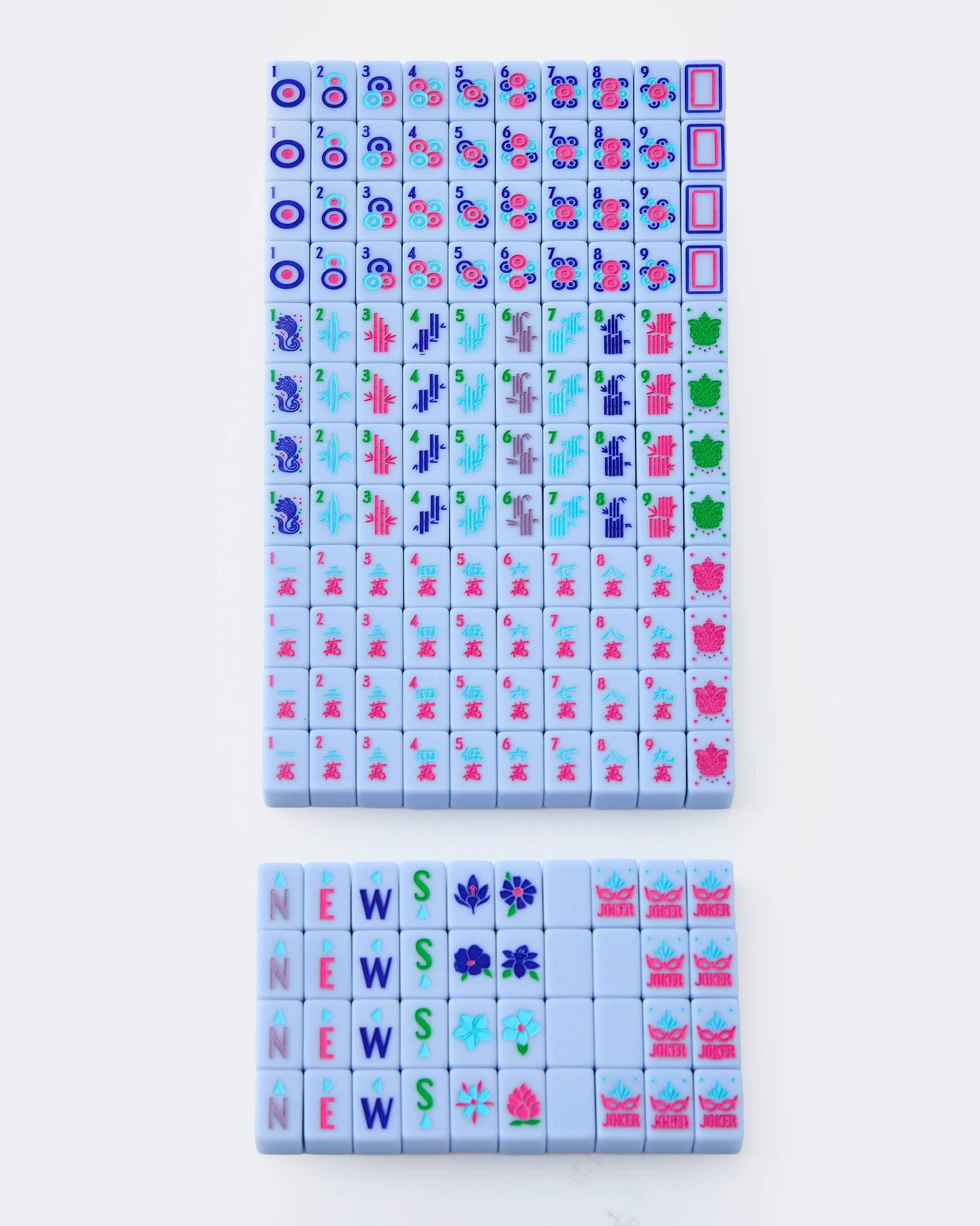 Parisian Blue Mahjong Travel Set