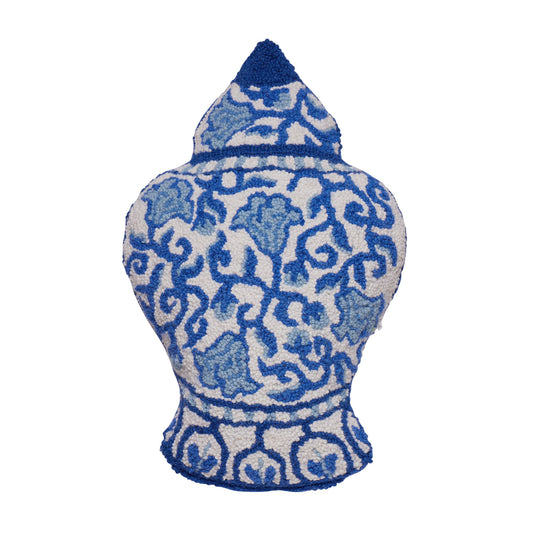 Chinoiserie Ginger Jar Wool Pillow