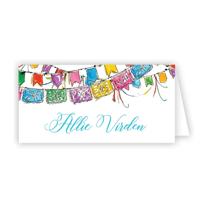 Handpainted Fiesta Banner Place Card