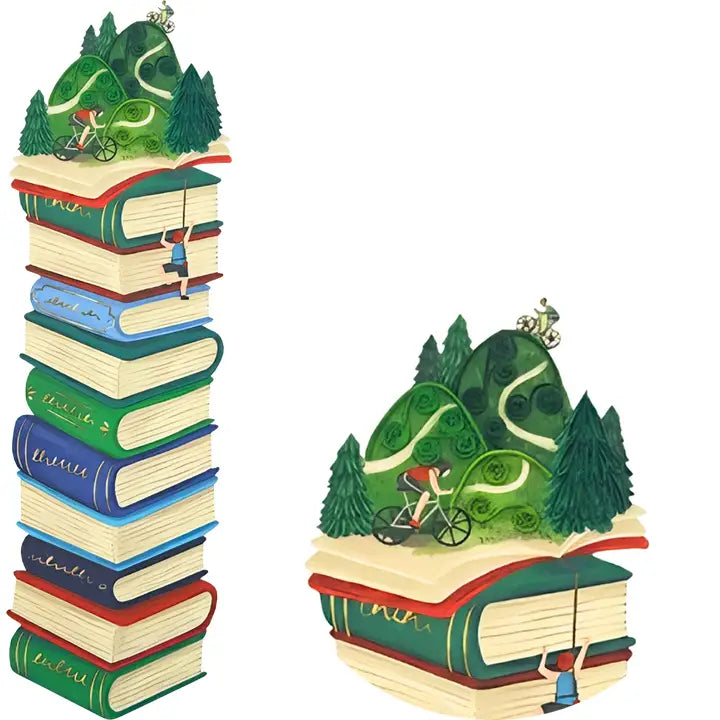 Bookmark Quilling Books Mountain Origamo