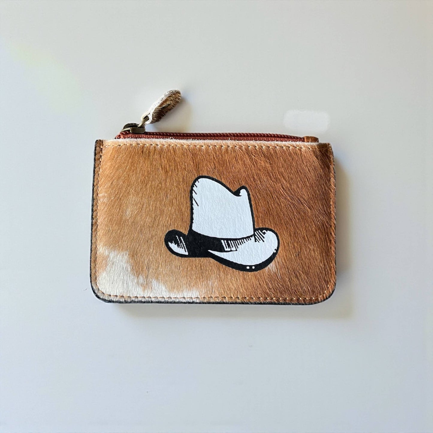 Hat Cowhide Coin Pouch 