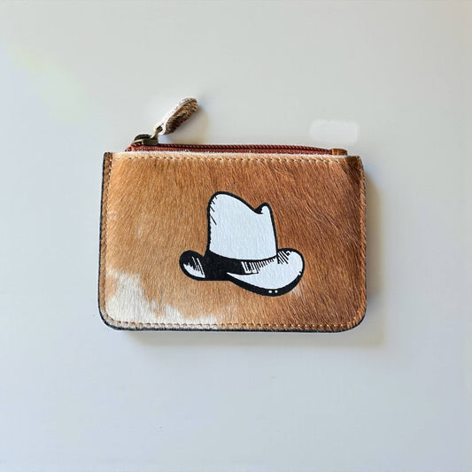 Hat Cowhide Coin Pouch 