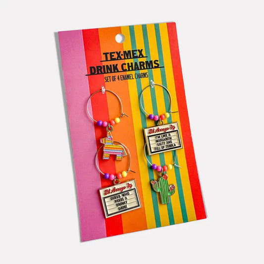 El Arroyo Tex-Mex Drink Charms - Set of Four