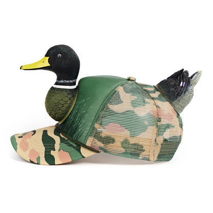Mallard Duck | Camo Trucker Hat Mesh Cap
