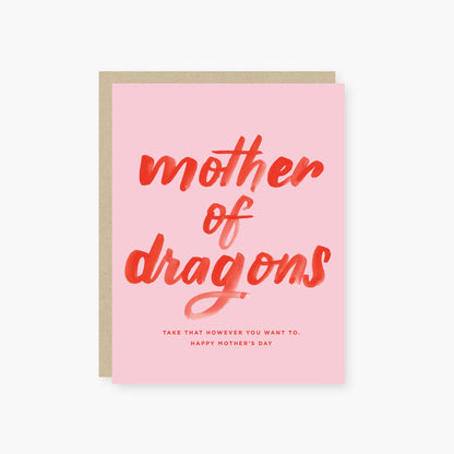 Mother of dragons Mother's Day card