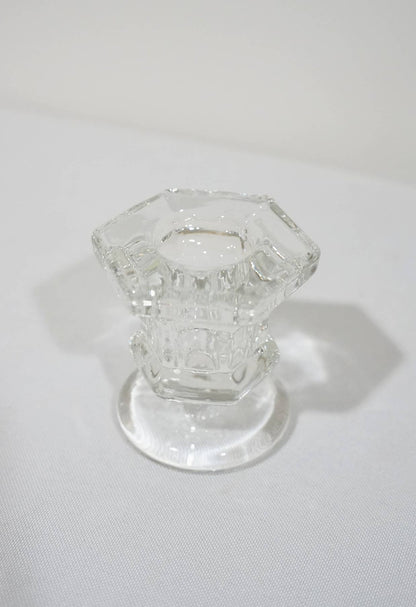 Glass Candlestick Taper Candle Holders