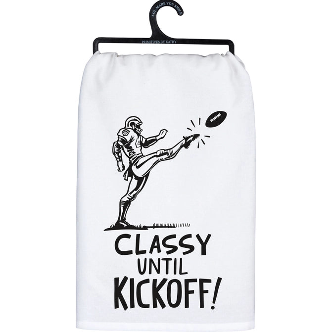 Classy Until Kickoff Kitchen Towel