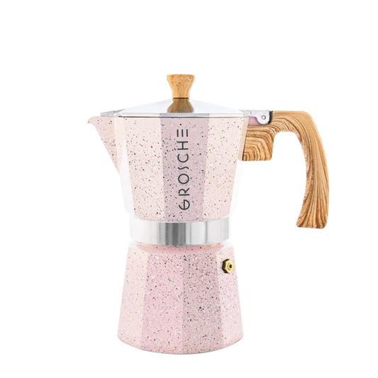 Stovetop Espresso Coffee Maker - Blush Pink