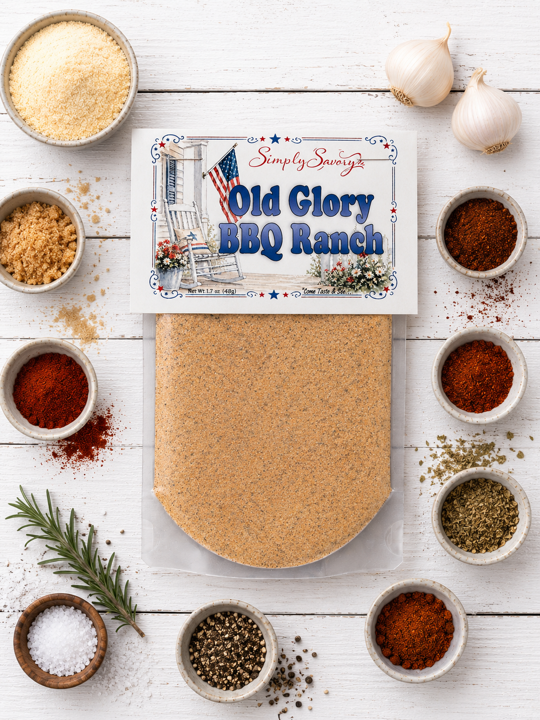 Simply Savory Old Glory BBQ Ranch Dip Mix