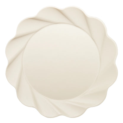 Cream Bamboo Dinner & Salad Plates