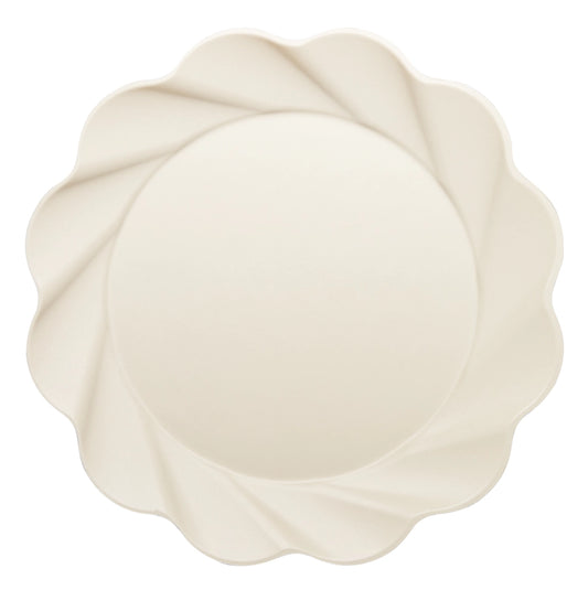 Cream Bamboo Dinner & Salad Plates