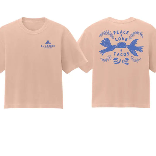 El Arroyo Taco Dove Crop T-Shirt