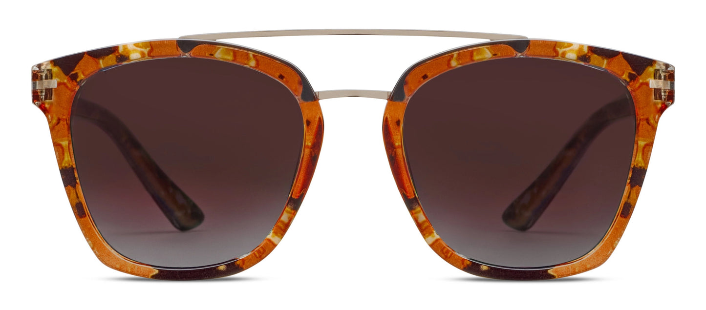 Caramel Quartz Palm Beach Polarized Sunglasses by Peepers