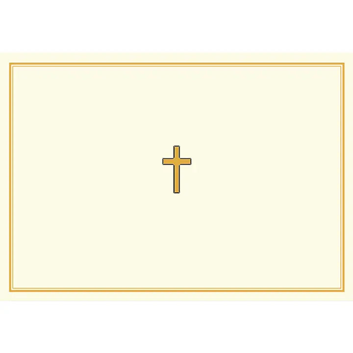 Gold Cross Note Cards