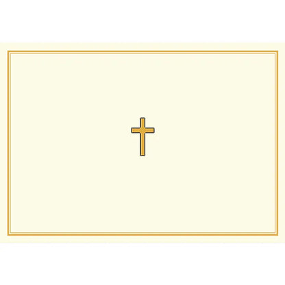 Gold Cross Note Cards