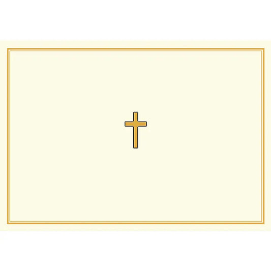 Gold Cross Note Cards