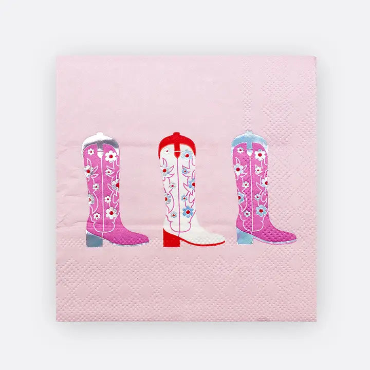 Daisy Cowgirl Vibes Beverage Paper Napkin