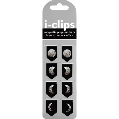 Moon Phases I-Clips Magnetic Page Markers