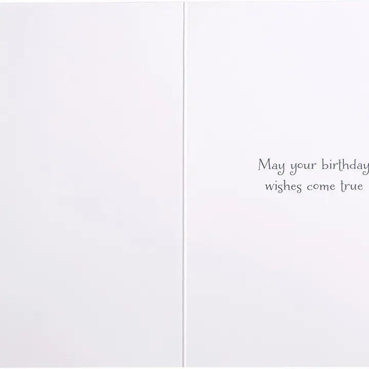 Girl On Moon Birthday Card