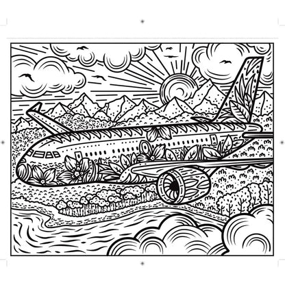 Planes and Helicopters Magic Painting Book