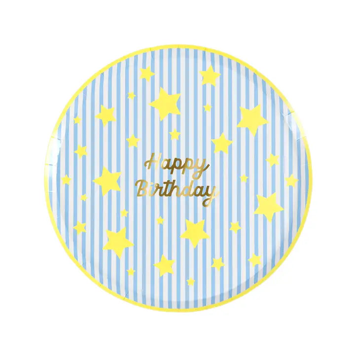 Happy Birthday Bright Star Side Plates