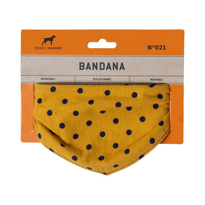 Field + Wander Reversible Dog Bandana Collar