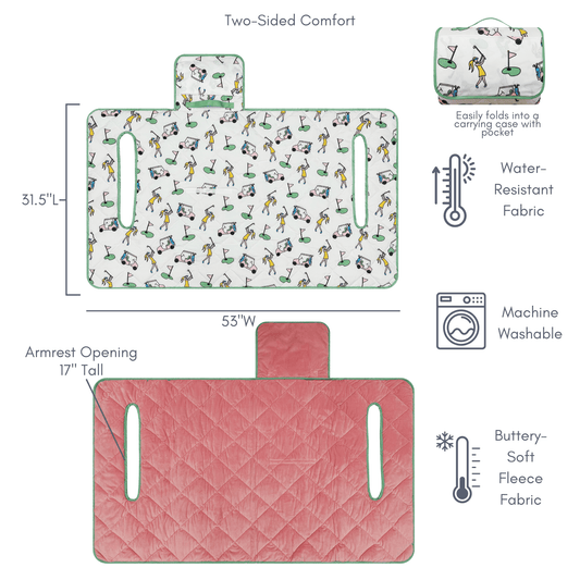 Birdie Golf Girl Golf Cart Seat cover
