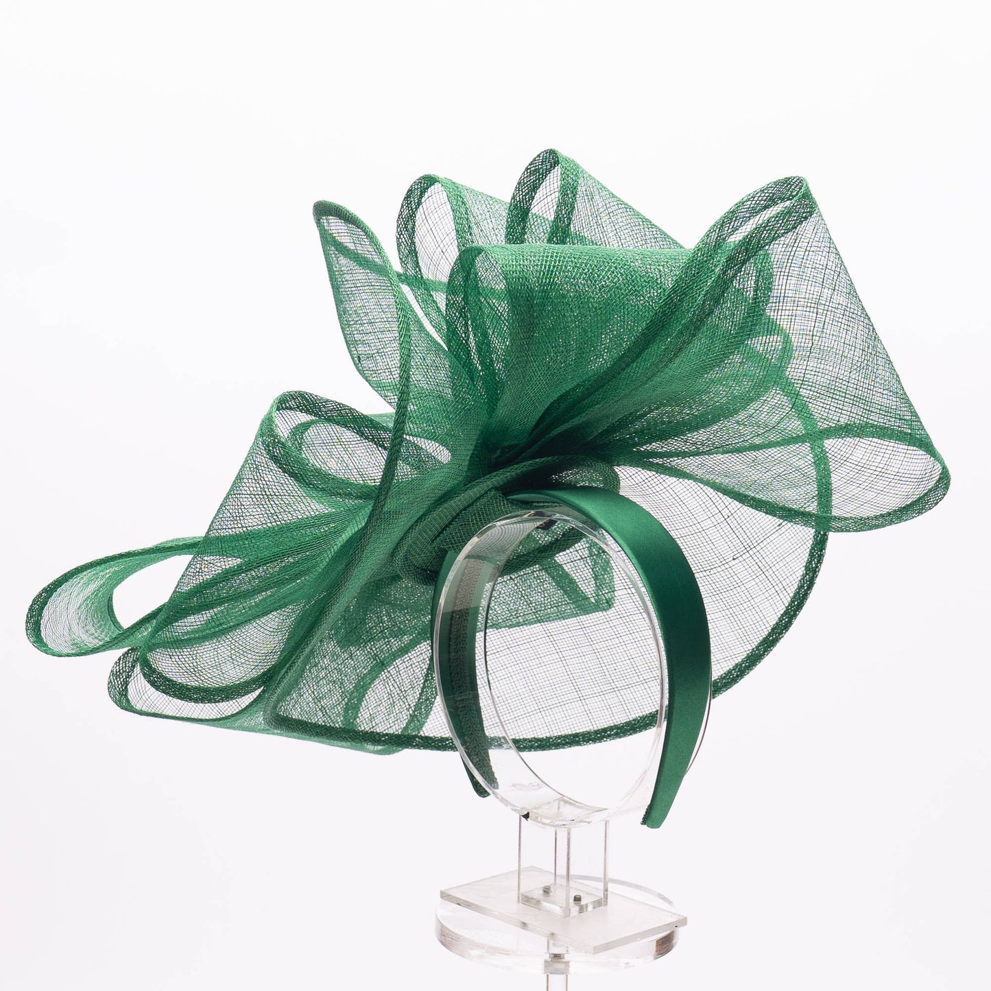 Large Sinamay 3D Design - Facinator On Headband