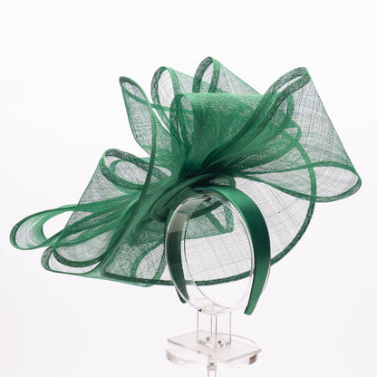 Large Sinamay 3D Design - Facinator On Headband