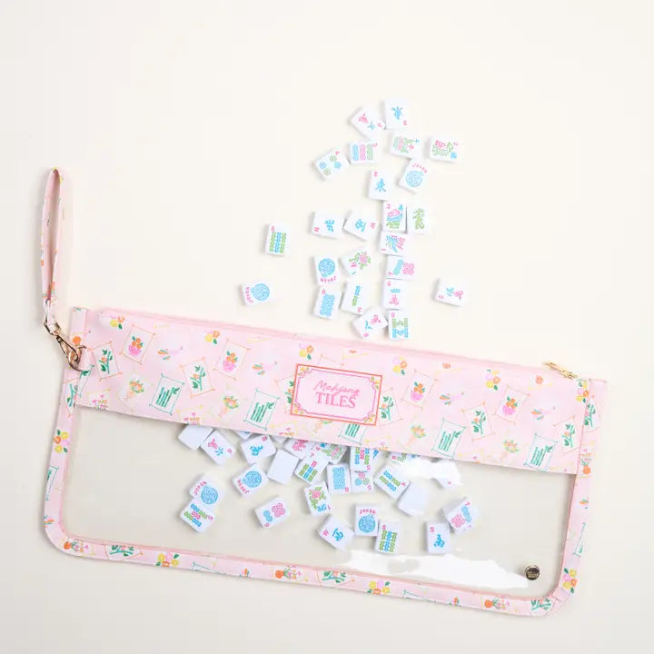 Mahjong Tile Keeper Pouch - It's Mahj Time