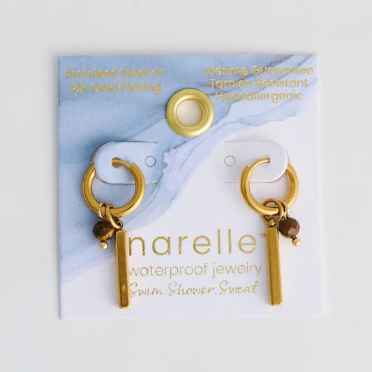 Narelle Tiger Eye Earrings