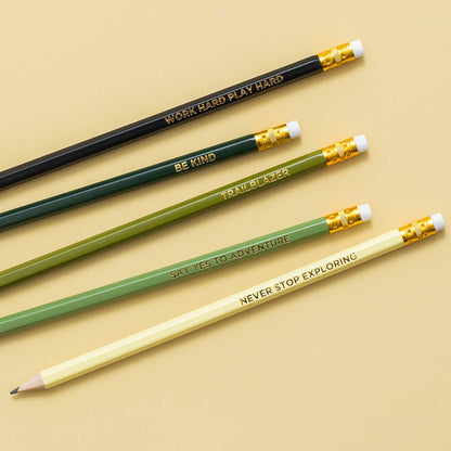 Camouflage Motivational Pencil Set