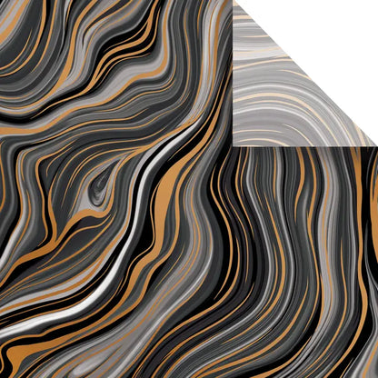 Marbleized Black - Designer Tissue - Printed