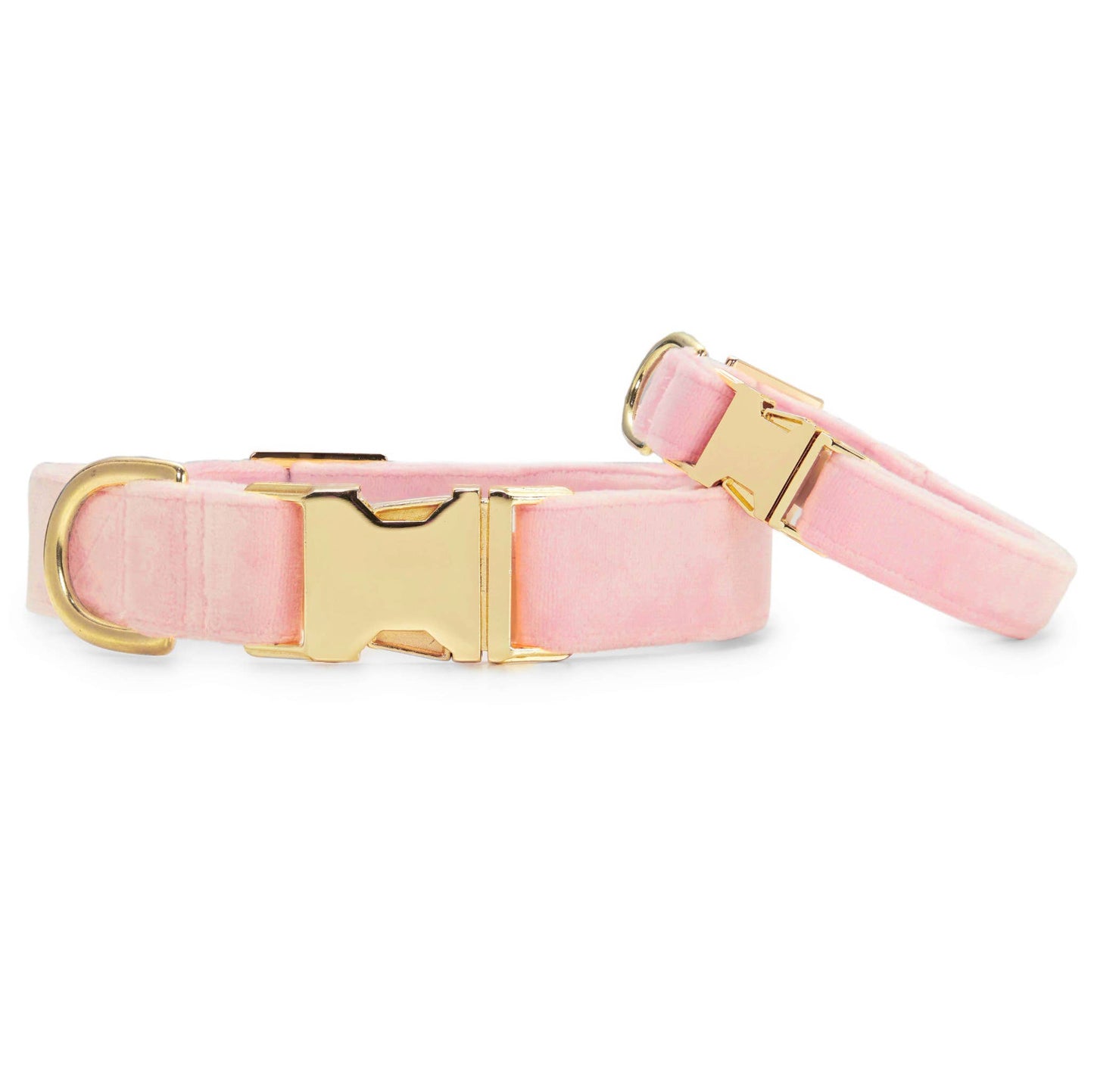 The Foggy Dog Blush Pink Velvet Dog Collar