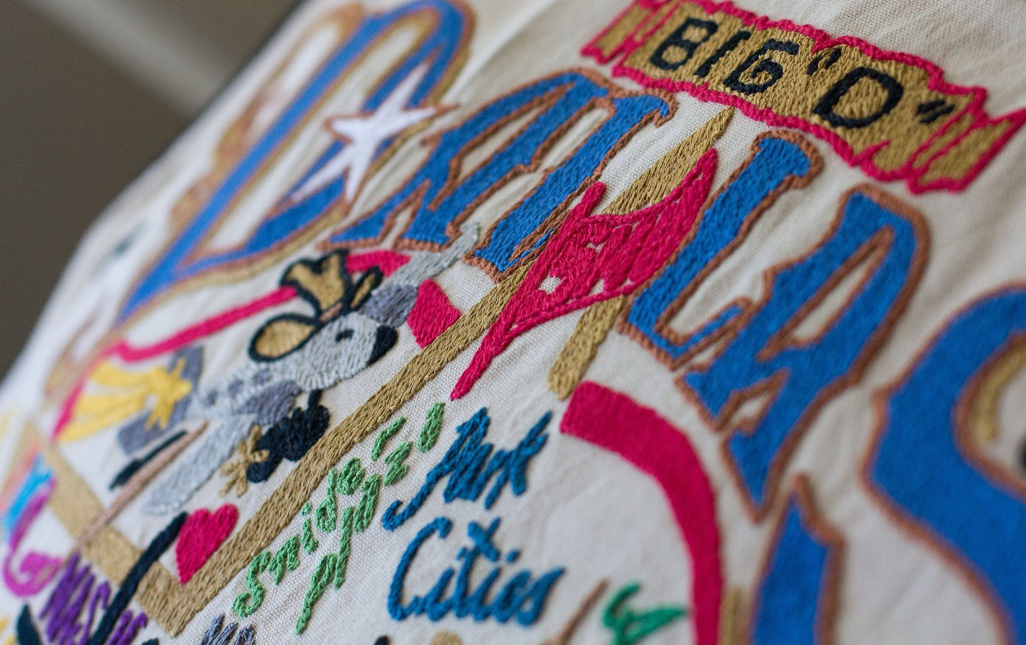 Dallas Hand Embroidered Pillow