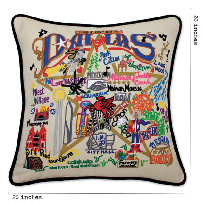 Dallas Hand Embroidered Pillow