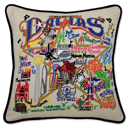Dallas Hand Embroidered Pillow