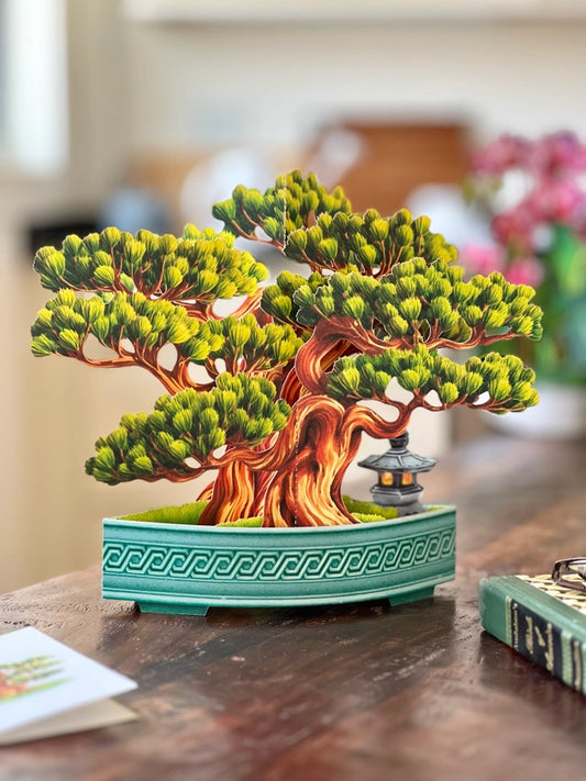 Wisdom Bonsai Pop-Up Blank Greeting Cards