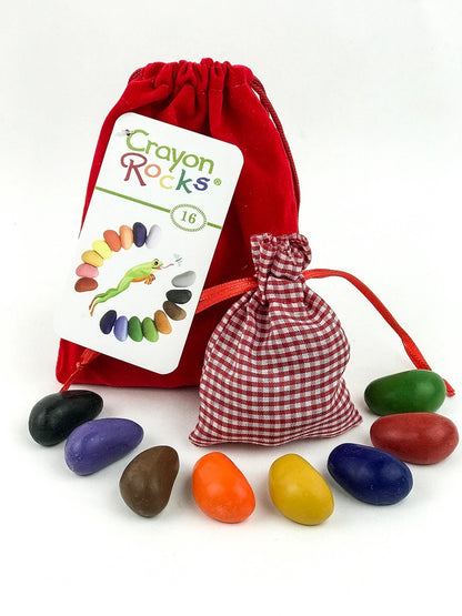 Country Christmas Crayon Rocks