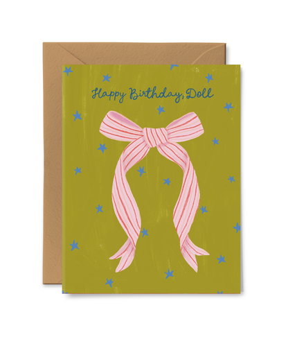 Happy Birthday Doll Greeting Card