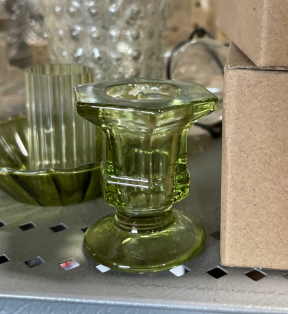 Glass Candlestick Taper Candle Holders