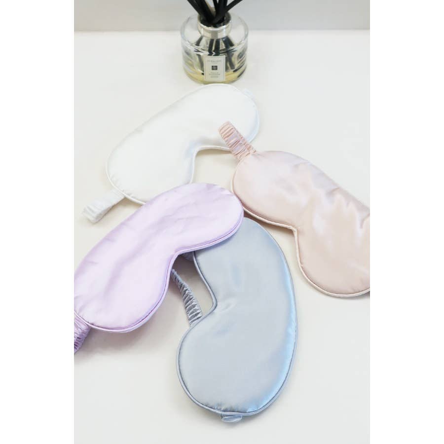 Solid Silk & Satin Eye Mask