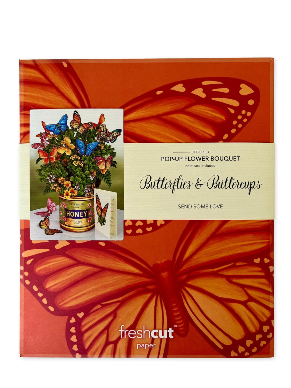 Butterflies & Buttercups Pop-Up Arrangement