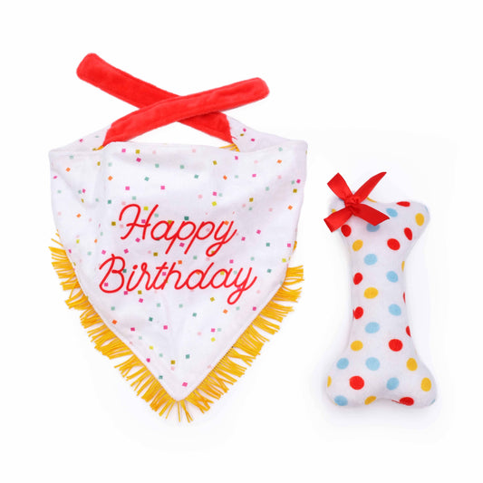 Dog Birthday Bandana and Bone 2-Pack